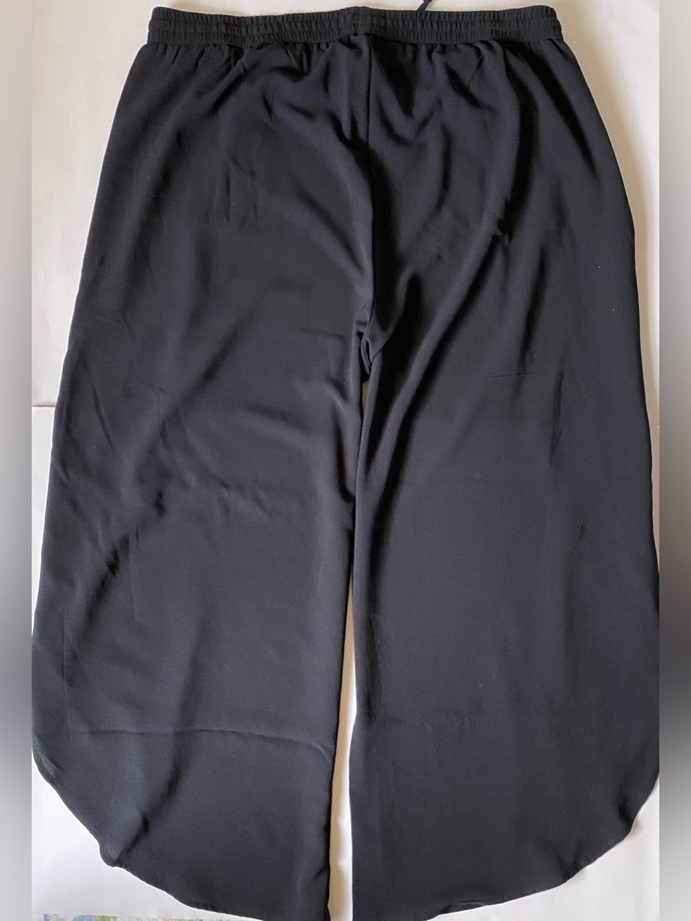 Cleo Black Elastic Waist Tulip Pants Size XL - Picture 7 of 12